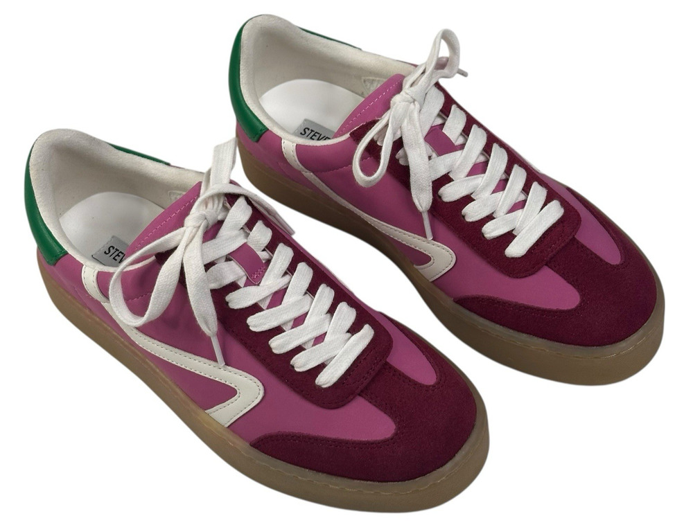 Steve Madden Reformer Womens Pink Multi Sneakers Size 7.5M New $100 A
